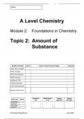 OCR Chemistry A - 2&period;2 Amount of Substance Revision Booklet &plus; PPQs