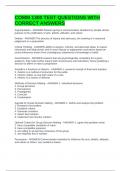 COMM 1300 TEST QUESTIONS WITH CORRECT ANSWERS