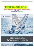 TEST BANK FOR&colon; Strategic Management&colon; Theory & Cases&colon; An Integrated Approach 14th Edition by Charles Hill Latest Update&period;