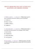 OB&sol;GYN ARDMS PRACTICE TEST &lpar;ACTION 2025&rpar; QUESTIONS AND VERIFIED ANSWERS