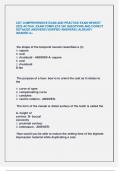 CDT COMPREHENSIVE EXAM AND PRACTICE EXAM NEWEST  2025 ACTUAL EXAM COMPLETE 250 QUESTIONS AND CORECT  DETAILED ANSWERS &lpar;VERIFIED ANSWERS&rpar; &vert;ALREADY  GRADED A&plus;