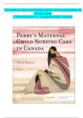 Test Bank for Perry's Maternal Child Nursing Care in Canada 3rd Edition by Lisa Keenan-Lindsay&comma; Cheryl Sams&comma; Constance O'Connor&comma; Shannon Perry&comma; Marilyn Hockenberry&comma; Deitra Low Chapter Complete Questions and Answers