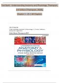 TEST BANK for Understanding Anatomy and Physiology A Visual&comma; Auditory&comma; Interactive Approach 3rd Edition by Gale Sloan Thompson &vert; Verified Chapter's 1 - 25 &vert; Complete Newest Version