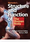 TEST BANK MEMMLERS STRUCTURE AND FUNCTION OF THE HUMAN BODY 12TH EDITION COHEN   Chapter 01&colon; Introduction to the Body