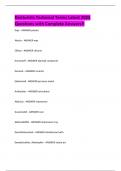 Denturists Technical Terms Latest 2025 Questions with Complete Answers&excl;