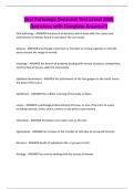 Oral Pathology Denturist Test Latest 2025 Questions with Complete Answers