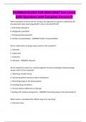 PHARMACOLOGY FOR DENTURIST Test Latest 2025 Questions with Complete Answers