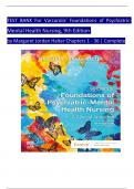 tEST BANK For Varcarolis' Foundations of Psychiatric Mental Health Nursing&comma; 9th Edition by Margaret Jordan Halter Chapters 1 - 36 &vert; Complete&period; All Chapters with Correct Answers