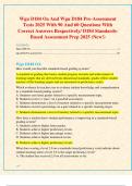 Wgu D184 Oa And Wgu D184 Pre-Assessment  Tests 2025 With 90 And 60 Questions With  Correct Answers Respectively&sol; D184 StandardsBased Assessment Prep 2025 &lpar;New&excl;&rpar;