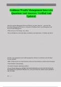 Goldman Wealth Management Interveiw Questions And Answers&period; Verified And Updated&period;
