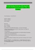 Ameriprise Financial Horvath Wealth Management Exam Study Guide 100&percnt; Verified&period;