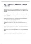 DHE 121 Exam 3 Questions & Answers 2025&sol;2026