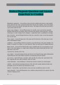 Medical Diagnosis Questions and Answers Exam Pack A&plus; Credited