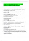 ARE Practice Management 5&period;0 PcM Exam Questions and Answers