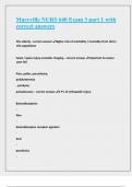 Maryville NURS 640 Exam 3 part 1 with correct answers