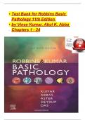 TEST BANK For Robbins & Kumar Basic Pathology&comma; 11th Edition by Vinay Kumar&comma; Abul K&period; Abba&comma; Verified Chapters 1 - 24&comma; Complete Newest Version