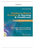 Test Bank for Evidence-Based Practice in Nursing & Healthcare&colon; A Guide to Best Practice 5th Edition &lpar;Melnyk&comma; 2024&rpar;&comma; Chapter 1-23 &vert; All Chapters