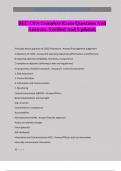 BEC CPA Complete Exam Questions And Answers&period; Verified And Updated&period;