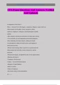 CFA Exam Questions And Answers&period; Verified And Updated&period;