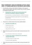 PNLE COMMUNITY HEALTH NURSING ACTUAL EXAM 2025 &vert; 97 QUESTIONS WITH ACCURATE SOLUTIONS