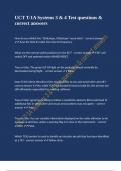 UCT T-1A Systems 3 & 4 Test questions & correct answers