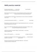 NHIE practice material actual questions with correct answers guaranteed success&period;