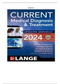 TEST BANK For Current Medical Diagnosis And Treatment 2024&comma; 63rd Edition By Maxine Papadakis&comma; Stephen Mcphee&comma; Verified Chapters 1 - 42&comma; Complete Newest Version&period;