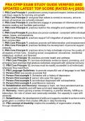 PRA CFRP EXAM STUDY GUIDE VERIFIED AND UPDATED LATEST TOP SCORE &vert;RATED A&plus;&vert; &vert;2025&vert;