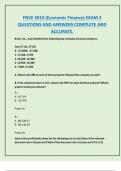 FNCE 3010 &lpar;Economic Finance&rpar; EXAM 2  QUESTIONS AND ANSWERS COMPLETE AND  ACCURATE&period;