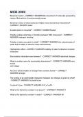 MCB 2000 questions and answers