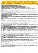 CMAA CERTIFICATION EXAM QUESTIONS WITH 100&percnt; CORRECT ANSWERS &vert;GRADED A&vert; &vert;2025>26&vert;