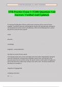 STR Practice Exam 1 &lpar;T240&rpar; Questions And Answers&period; Verified And Updated&period;