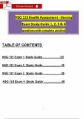 NSG 121 Exam 1&comma; 2&comma; 3 & 4 Study Guide&colon; ALL IN ONE Health Assessment Tested &lpar;Latest 2026 &sol; 2027&rpar; &lpar;A&plus; Guarantee&rpar;