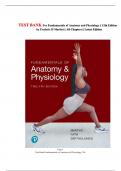 Test Bank for Fundamentals of Anatomy and Physiology 12th Edition &vert; Frederic H&period; Martini &vert; All Chapters &vert; Latest 2025 Edition