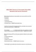 WGU D564 Theories of Personality Exam With Questions And Correct Answers&excl;&excl;