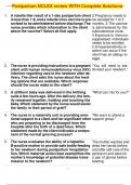 Postpartum NCLEX review WITH Complete Solutions