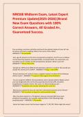 MN568 Midterm Exam&comma; Latest Expert Premium Update&lpar;2025-2026&rpar;&vert;Brand New Exam Questions with 100&percnt; Correct Answers&comma; All Graded A&plus;&comma; Guaranteed Success&period;