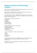 &lpar;Seeley's Anatomy & Physiology&rpar; Chapter 1  All Possible Questions and Answers with complete solution