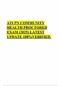 ATI PN COMMUNITY HEALTH PROCTORED EXAM &lpar;2025&rpar; LATEST UPDATE 100&percnt;VERIFIED