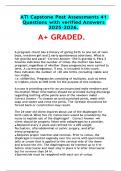 ATI Capstone Post Assessments 41 Questions with verified Answers 2025-2026&period; A&plus; GRADED&period;