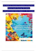 TEST BANK For Varcarolis' Foundations of Psychiatric Mental Health Nursing&comma; 9th Edition by Margaret Jordan Halter Chapters 1 - 36 &vert; Complete&period; All Chapters with Correct Answers