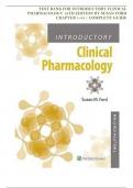 TEST BANK For Introductory Clinical Pharmacology&comma; 12th Edition By Susan Ford&comma; Verified Chapters 1 - 54&comma; Complete Newest Version