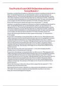 Teas Practice Exam 4 2025&sol;26 Questions and answers Newest Rated A&plus;