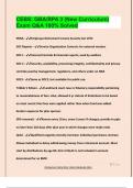 CEBS&colon; GBA&sol;RPA 3 &lpar;New Curriculum&rpar; Exam Q&A 100&percnt; Solved
