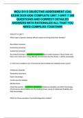WGU D115 OBJECTIVE ASSESSMENT &lpar;OA&rpar; EXAM 2025-2026 COMPLETE UNIT 1-UNIT 7 550 QUESTIONS AND CORRECT DETAILED ANSWERS WITH RATIONALES ALL THAT YOU NEED COMPILED TOGETHER