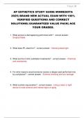 AP ESTHETICS STUDY GUIDE MINNESOTA 2025&vert; BRAND NEW ACTUAL EXAM WITH 100&percnt;  VERIFIED QUESTIONS AND CORRECT  SOLUTIONS&vert; GUARANTEED VALUE PACK&vert; ACE  YOUR GRADES&period;