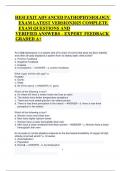 HESI EXIT ADVANCED PATHOPHYSIOLOGY EXAM LATEST VERSION2025 COMPLETE EXAM QUESTIONS AND VERIFIED ANSWERS &ndash; EXPERT FEEDBACK  GRADED A&plus;