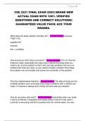 CSE 2221 FINAL EXAM 2025&vert; BRAND NEW  ACTUAL EXAM WITH 100&percnt; VERIFIED  QUESTIONS AND CORRECT SOLUTIONS&vert;  GUARANTEED VALUE PACK&vert; ACE YOUR  GRADES&period;