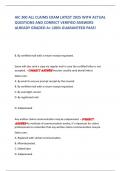 AIC 300 ALL CLAIMS EXAM LATEST 2025 WITH ACTUAL QUESTIONS AND CORRECT VERIFIED ANSWERS ALREADY GRADED A&plus; 100&percnt; GUARANTEED PASS&excl;   