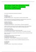 ETS Major Field Test &lpar;Practice Test&rpar; Bachelor-s Degree in Business Questions and Answers